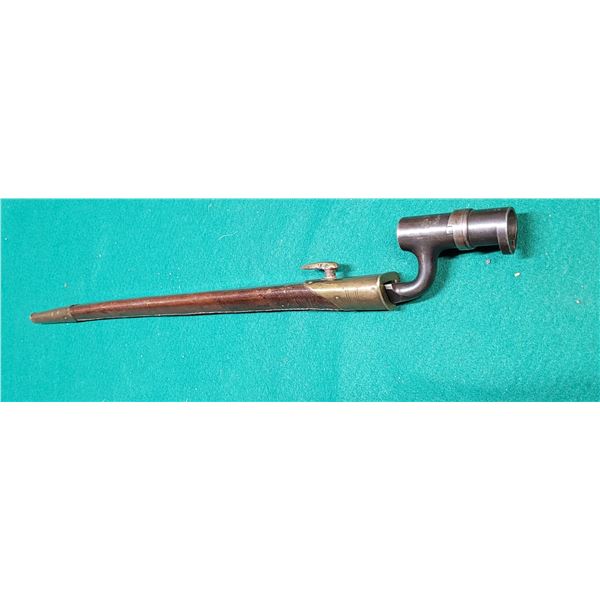 1853 Snider Enfield Bayonet & Scabbard - Montreal Victoria Rifles Regiment Marked