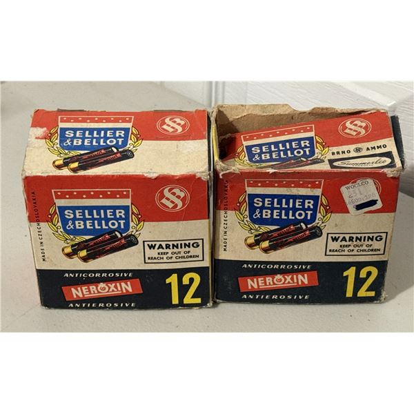 12 Gauge Sellier & Bellot Vintage Shotshells – Collector Boxes