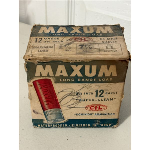 12 GA 2¾″ CIL Maxum Long Range Load in Collector’s Box
