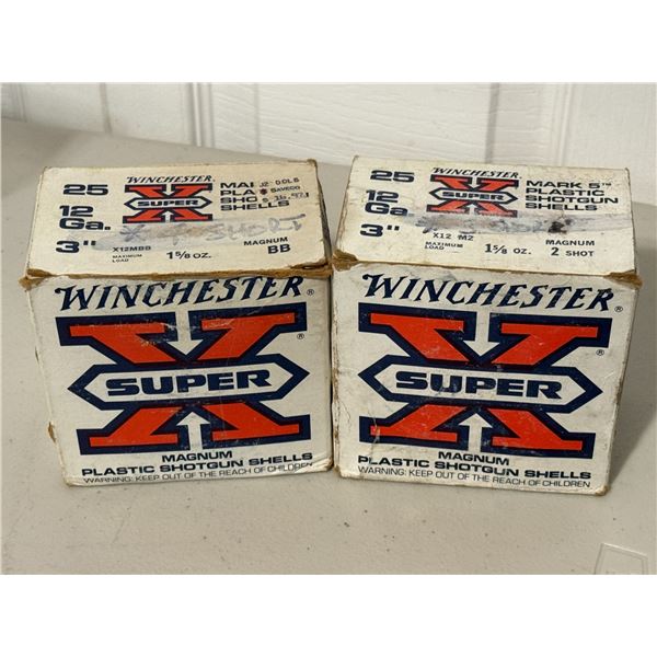 12 Gauge Winchester Super X Lot in Collector Boxes