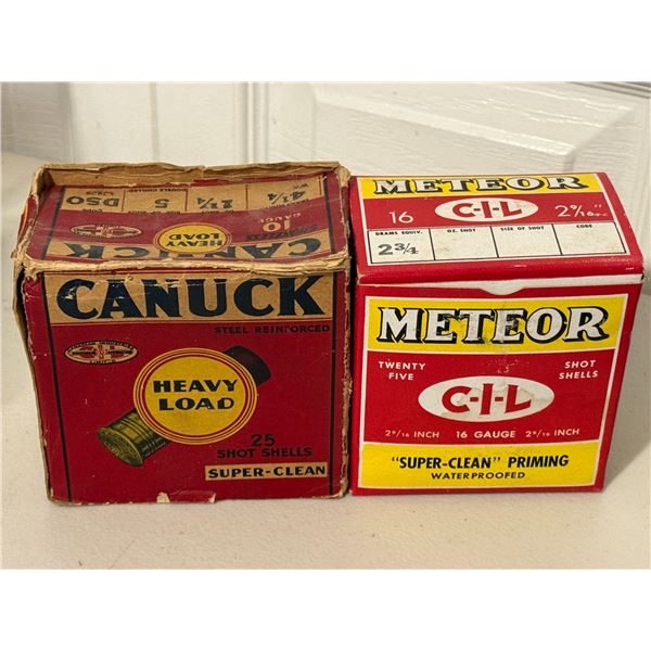 Collector's Canuck and CIL Meteor Boxes with Shells