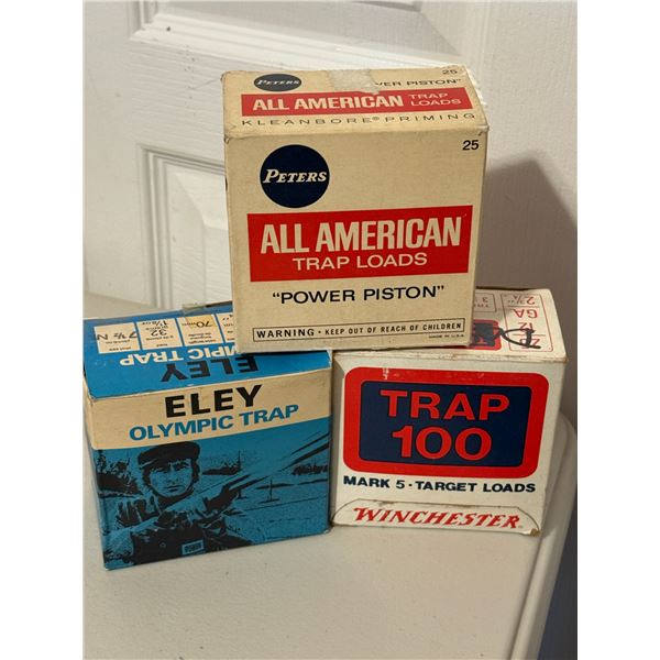Collector's Boxes Lot Eley Olympic Trap, Trap 100 and All American
