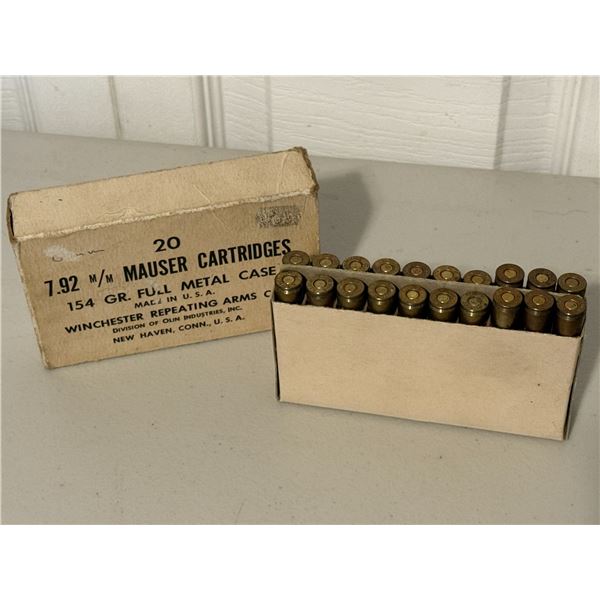 8MM Dominion Factory Ammo in Winchester Collector's Box