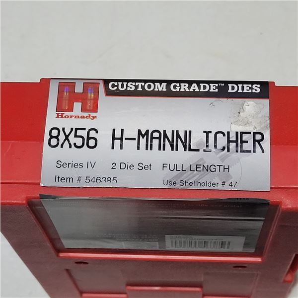 8x56 H-Mannlicher Hornady 2 Die Set