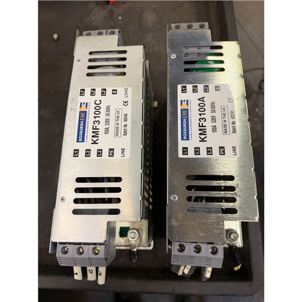 Lot of (2) Roxburgh EMC #KMF3100C, #KMF3100A