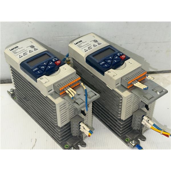 (2) Lenze #I55AE137F10V10001S Inverters