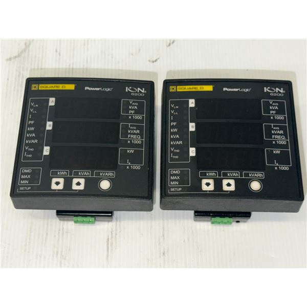 (2) Square D #6200 / #S620BA0A00 PowerLogic Panels