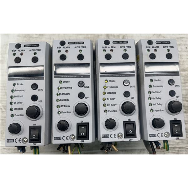 Lot (4) Sinfonia Technology #C10-3VFEF & #C101VFEF Controllers