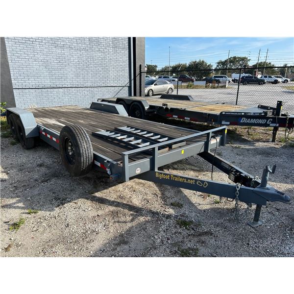 2023 Bigfoot 10K GVWR  T/A,  22' Dovetail Equip. Trailer