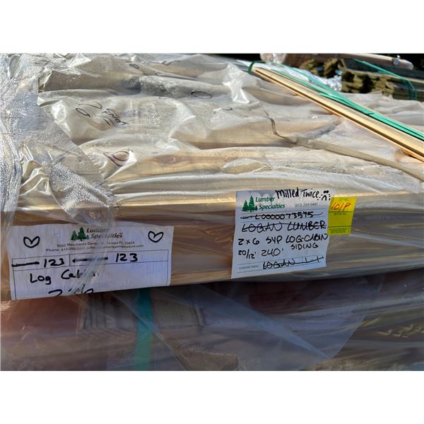 2  X  6  SYP  #1  Log Cabin Siding