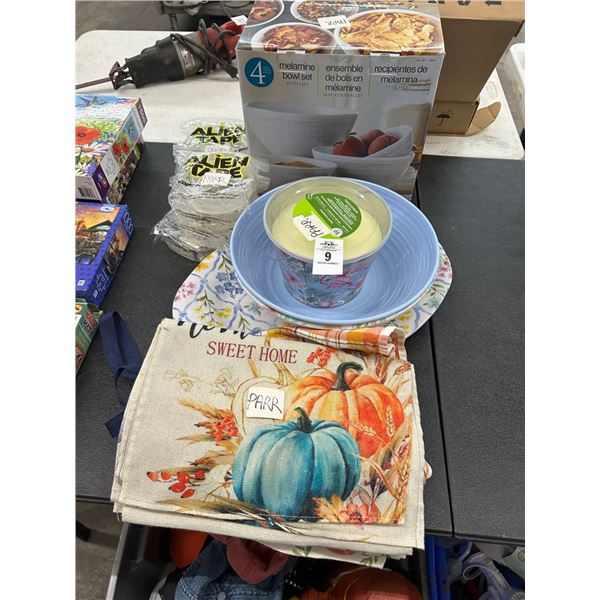 Bowl Set, Carry Bags, Salad Bowls, Serving Trays