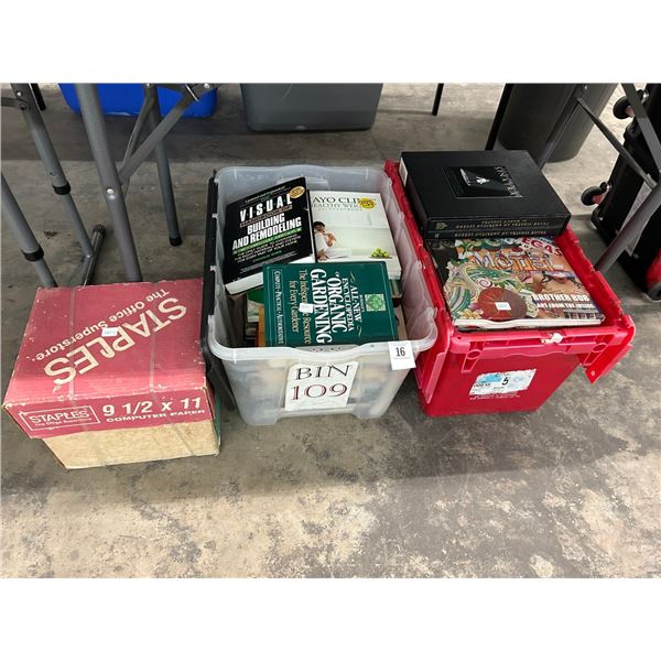 Totes w/Asst. Books, Collector Set, Staples Computer Paper