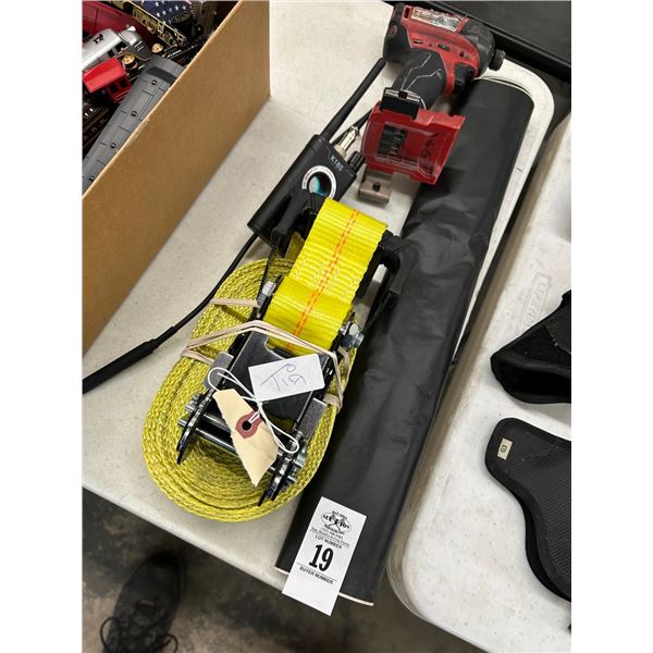 Truck Tie Down Strap, Leak Detector, Cordless Drill, Photo Paper