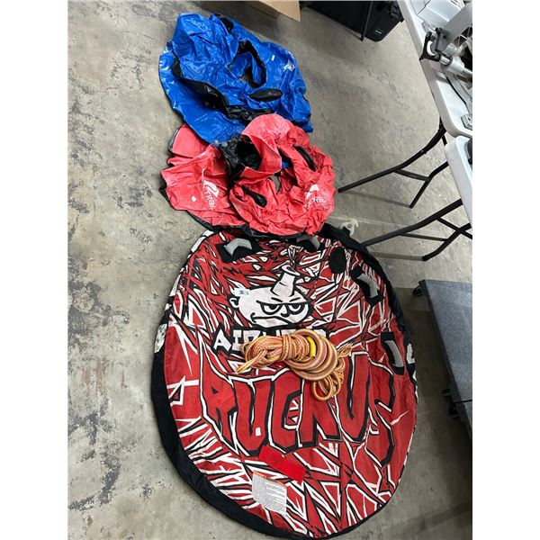 Ski Towable Tube w/Rope and Float Tubes