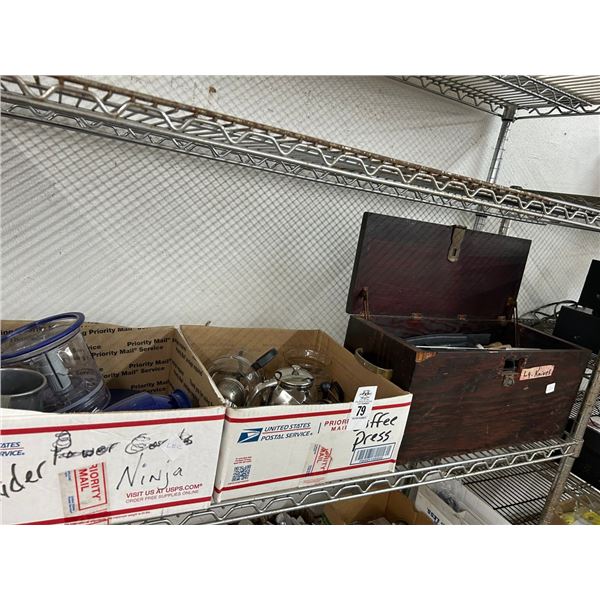 Food Processor, Kitchen Items, Utensils on Shelf