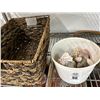 Image 2 : Tennis Rackets, Basket, Bucket w/Sea Shells
