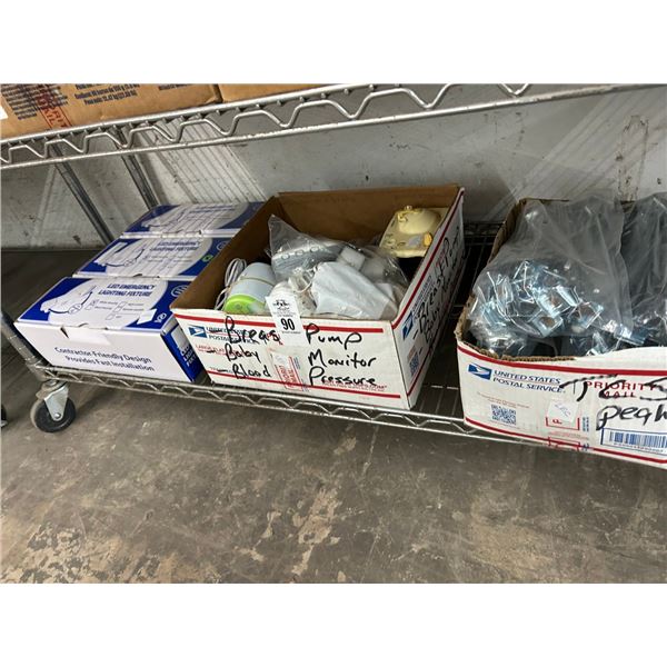 Emergency Lights 3, Pegboard Hooks, Pumps