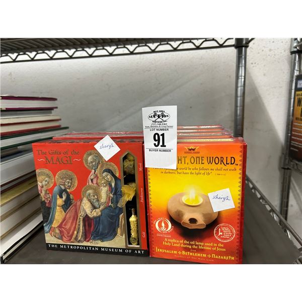 Religious Oil Lamps, Gifts of The Magi