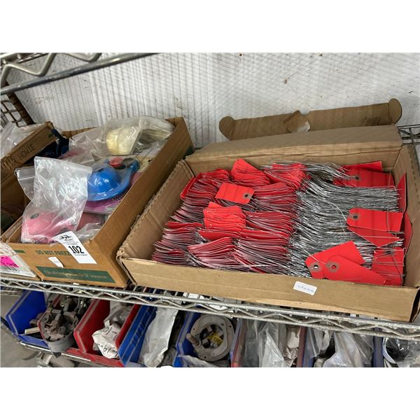 Twist Ties, Boxes w/Flip Values/Plumbing Accessories