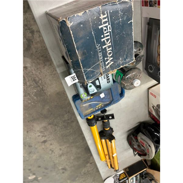 DC Work Light, Tire Inflator, Flex Tool, Mint LP Tanks, Tripod