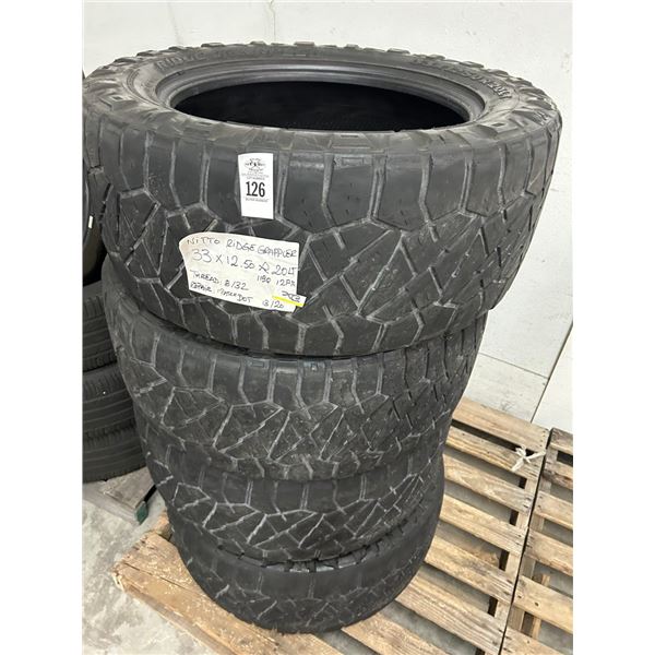 Nitto 33X  12.5R  202LT Tires - 4