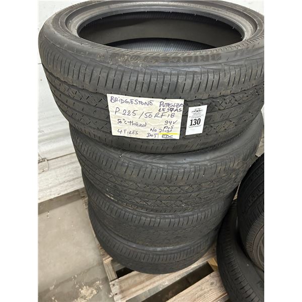 Bridgestone  225/50/RF18  Tires - Set of 4