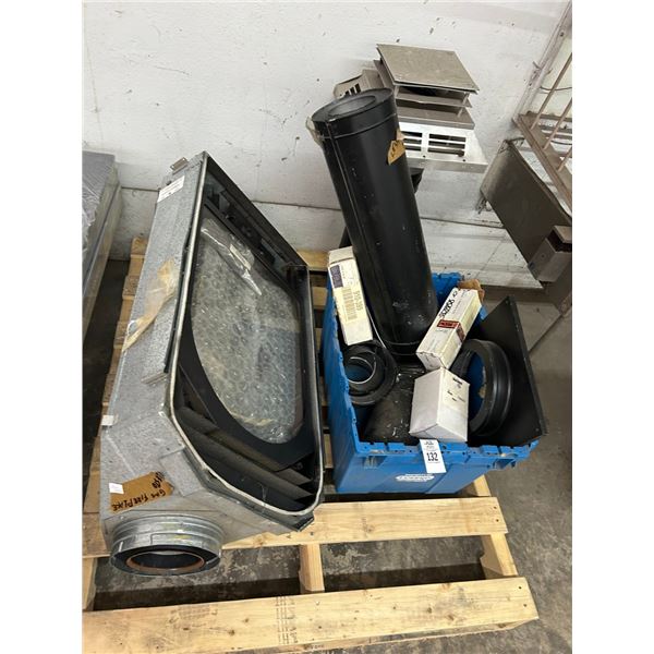 Gas Fireplace, Accessories on Pallet