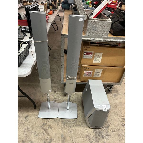 Panasonic Tower Surround Speakers w/Sub Woofer
