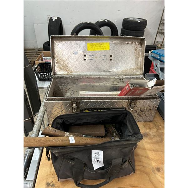 Husky DP Toolbox w/Welding Rods, Tool Bag w/Tools