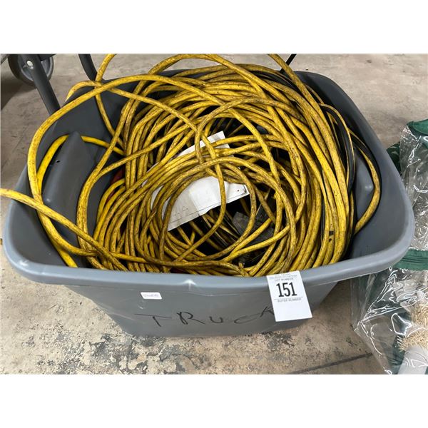 Bin w/Heavy Duty Ext. Cord