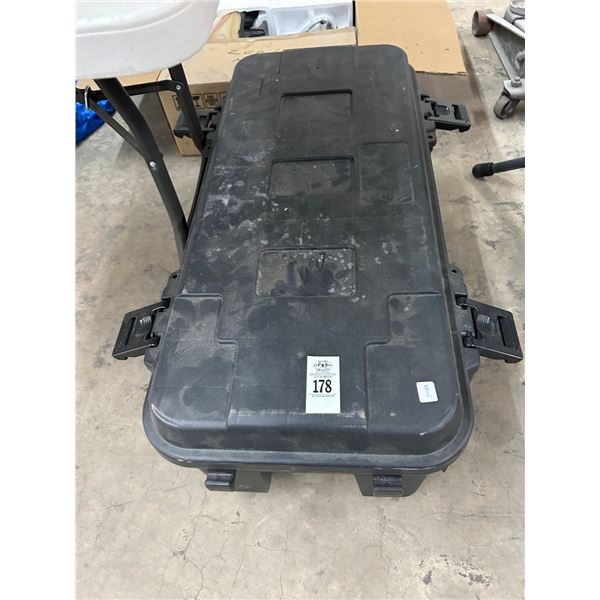 Black Plastic Rolling Tote