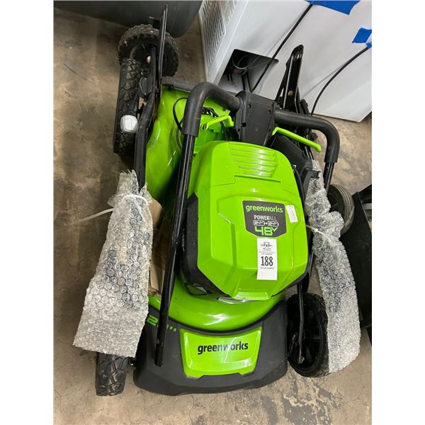 Greenworx Cordless Lawn Mower - Has Charger/No Battery