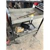 Image 2 : Grey 2 Shelf Tool Cart w/Some Tools