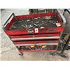 Image 1 : Mac Red 2 Shelf 2 Drawer Tool Cart