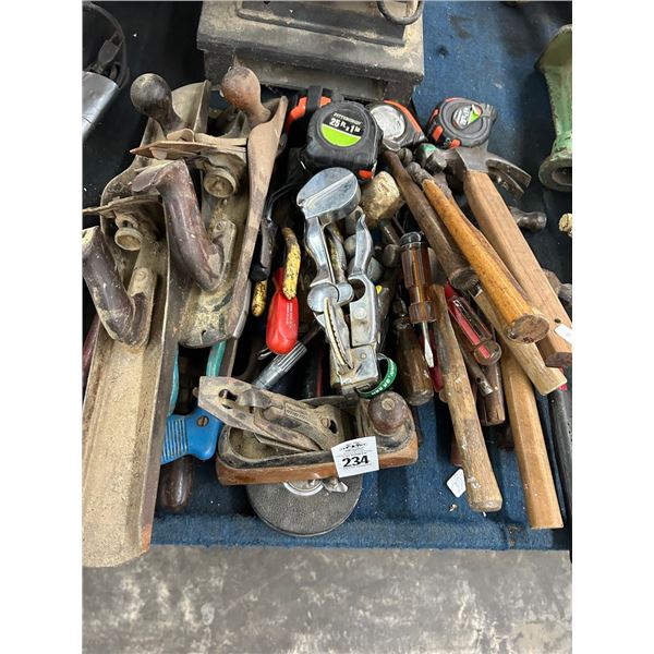 Vintage Wood Planers, Asst. Hand Tools