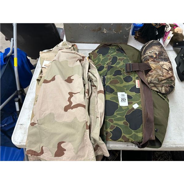 Camo Uniform, Carry Bags