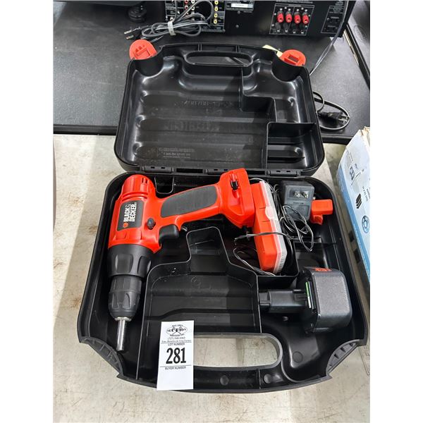 B&D Cordless Drill w/Case