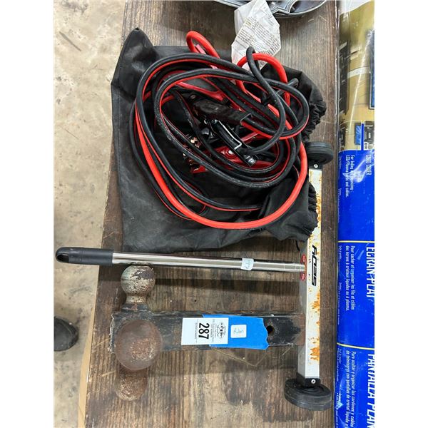 3 Ball Hitch Sleeve, Jumper Cables, Small Magnetic Wheel