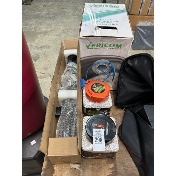 Air Soft BB's, Cable Box, Light Bar