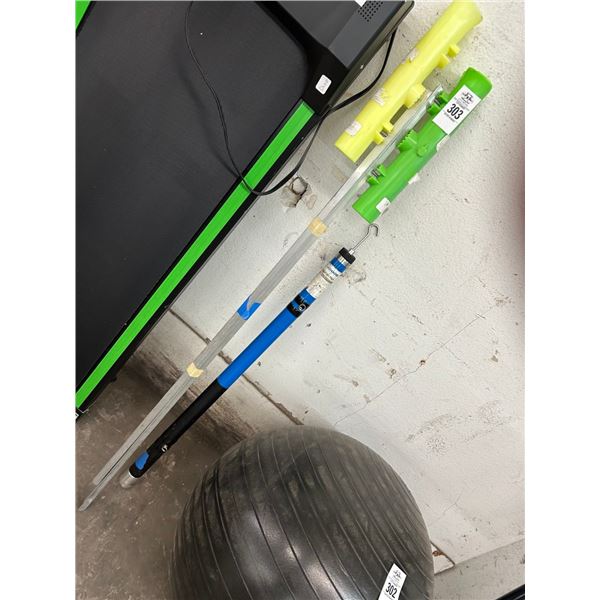 Telescoping Pole w/Hook, Beach Rod Holders