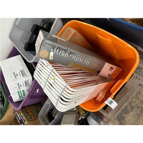 Pallet w/Small Safe, Hand Tools, Floating Shelf, Games, Massage Sticks