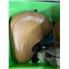 Image 3 : Tan Leather Motorcycle Seat, Lift Strap