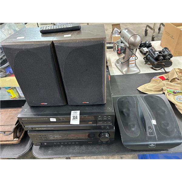 Denon Stereo Systems w/Speakers, Foot Massager