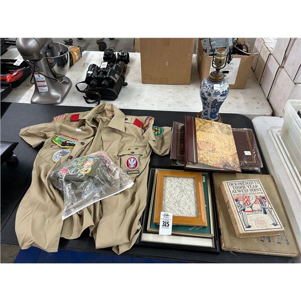 Boy Scout Uniform, Books, Photo Frames, Lamp