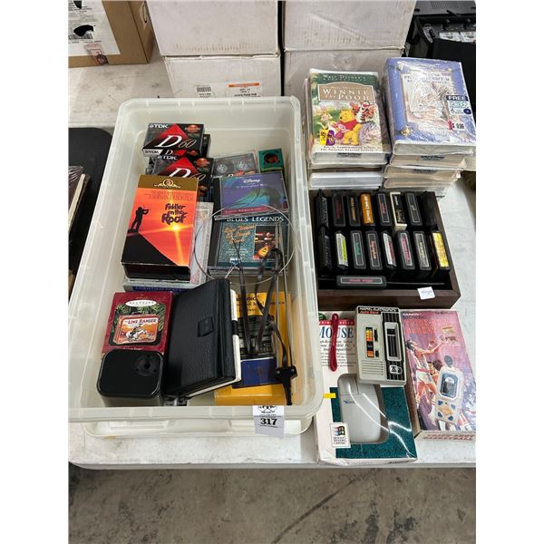 Vintage Atari Games, VHS Movies, Asst. Disc, Ornaments