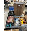 Image 1 : Dumbells, Waste Can, Shelf, Horsehoes, Toys, Electronics