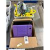 Image 1 : Bins 2 w/Asst. Tablets, Ratchet Tie Downs, Bungees