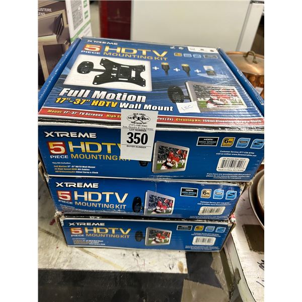 3-HDTV  17"  -  37"  Wall Mounts - 3 X $