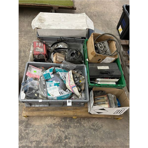 Pallet w/Puller, Asst. Tools/Hardware
