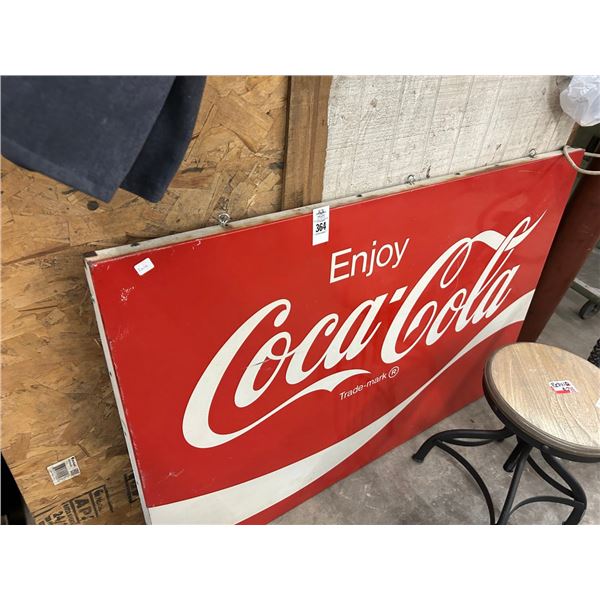 Coca Cola Metal Sign - 30"  X  40"